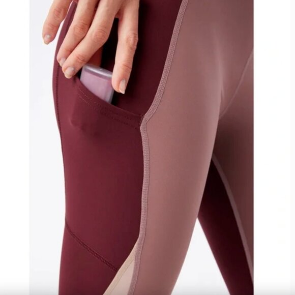 Outdoor Voices SuperForm™ Full Length Bodysuit Deep Taupe/Shiraz/Mocha - Picture 4 of 12